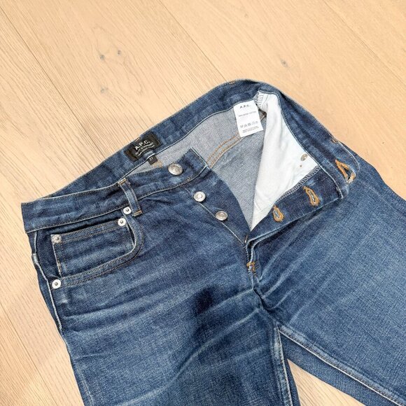 APC SLIM FIT MEDIUM WAIST MEN'S JEANS SIZE 27 - Picture 14 of 16